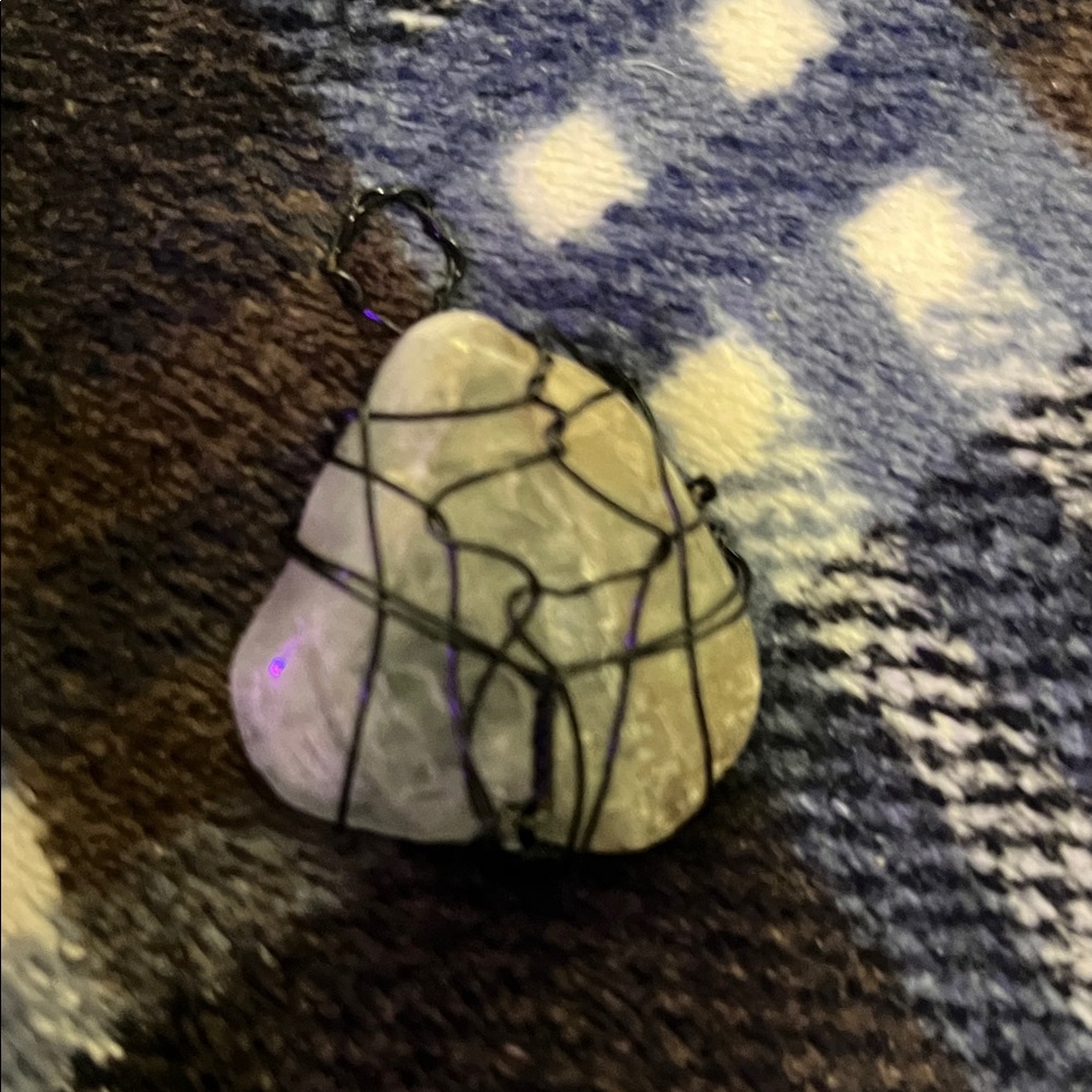 Artistic Wire Wrapped Stone Pendant